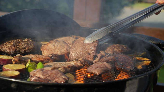 【2食付/ホテル】大自然のリゾートでリラックス！屋外ディナーBBQ＜温泉館入浴券付＞